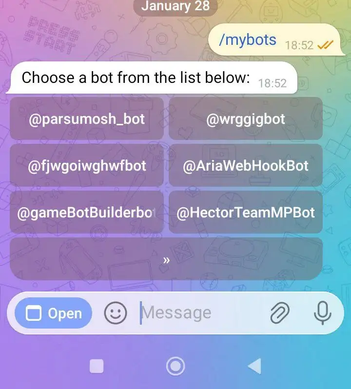 آموزش حذف ربات تلگرام در botFather